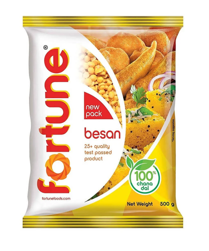 Fortune 100% Chana Dal Besan, 500 g