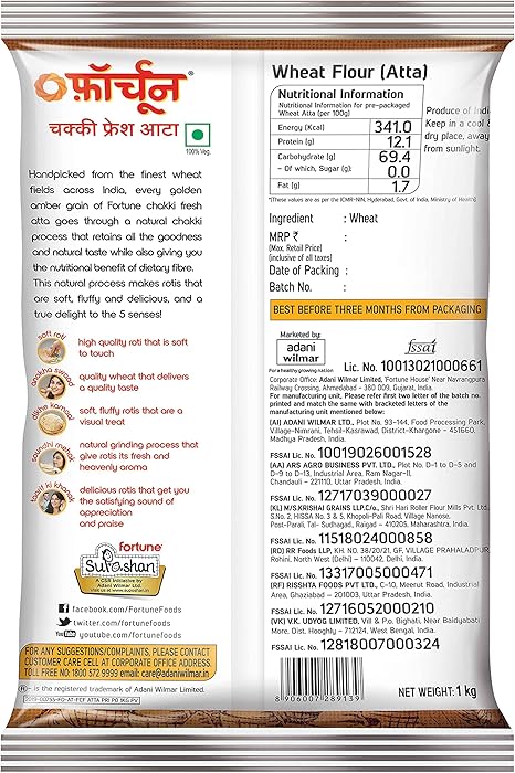 Fortune Chakki Fresh Atta 10kg